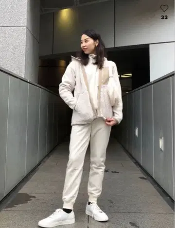 플리스 풀 집업 후드티