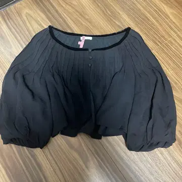 캐샤렐 볼레로 가디건 블랙 실크 혼방