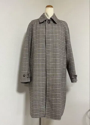 H&M 트렌치코트 체크 남성용