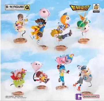 디지몬 어드벤처 중국 한정판 25주년 기념 피규어 전종 (8개)