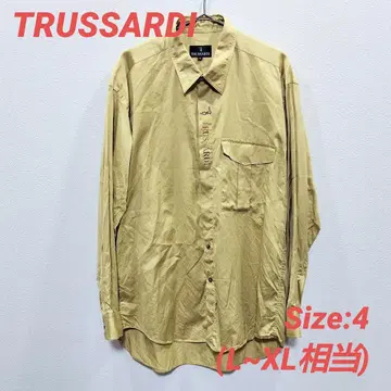 TRUSSARDI 긴팔 셔츠 골드 사이즈 4 일본제 트루사르디