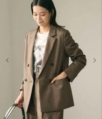홈스펀 더블 자켓 스트레치