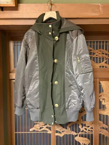Blue label 나일론 트윌 MA-1 자켓