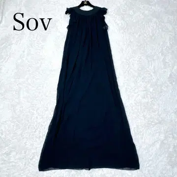 [ 컨디션 최상 ] Sov. 소브 드레스 원피스 롱 원피스 쉬폰 맥시