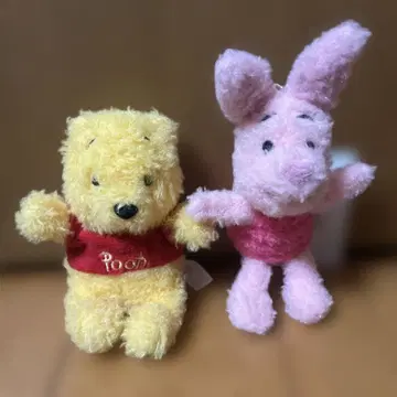 푸우 피글렛 봉제 인형 배치 세트 디즈니랜드