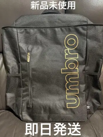 [ 새상품 ] 미사용 UMBRO 백팩 블랙 골드 통학 출퇴근 헬스장