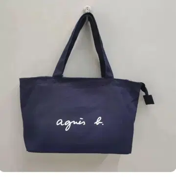 agnes b. 네이비 토트백