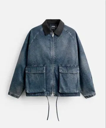 ZARA 대비색 데님 자켓