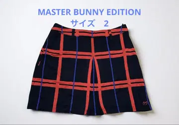 MASTER BUNNY EDITION 체크 무늬 스커트 골프 스커트