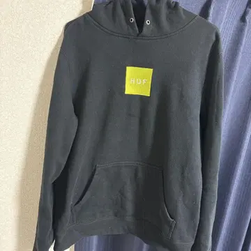 HUF 블랙 후드티 M