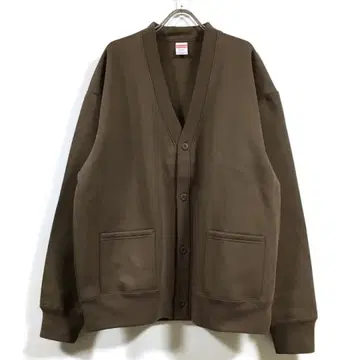 새상품 속기모 빅 실루엣 맨투맨 가디건 남성용 브라운 XL