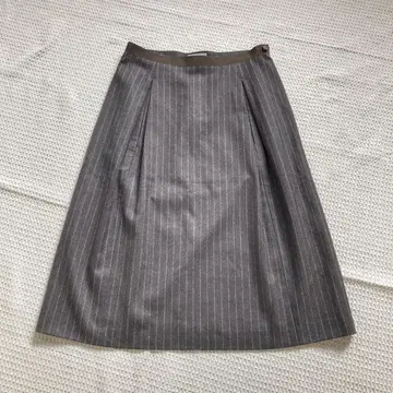 마가렛호웰 A라인 스커트 스트라이프 M 그레이