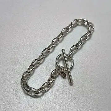 실버 925 토글 클래스 팔찌 체인 19cm 이탈리아제