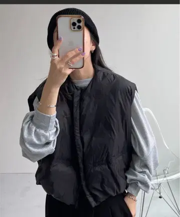 새상품 wee9s 에그 다운 베스트 / 에그 숏 다운 베스트