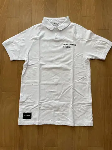NO SOCCER FIDES x NO COFFEE 피케 셔츠 화이트