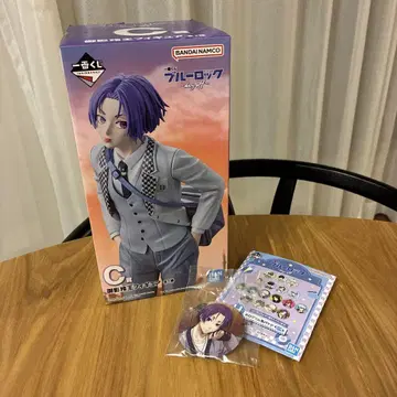 미개봉 세트 판매 블루 록 제일복권 미카게 레오 피규어+홀로그램 캔뱃지
