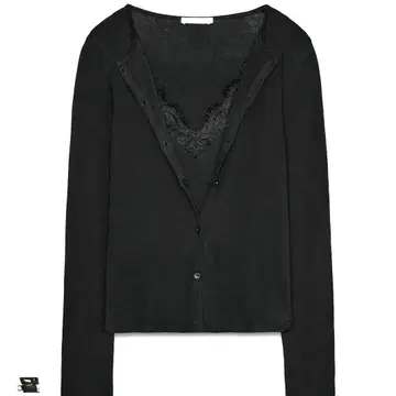 ZARA 콤비네이션 레이스 탑 자켓