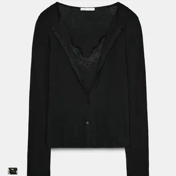 ZARA 콤비네이션 레이스 탑 자켓