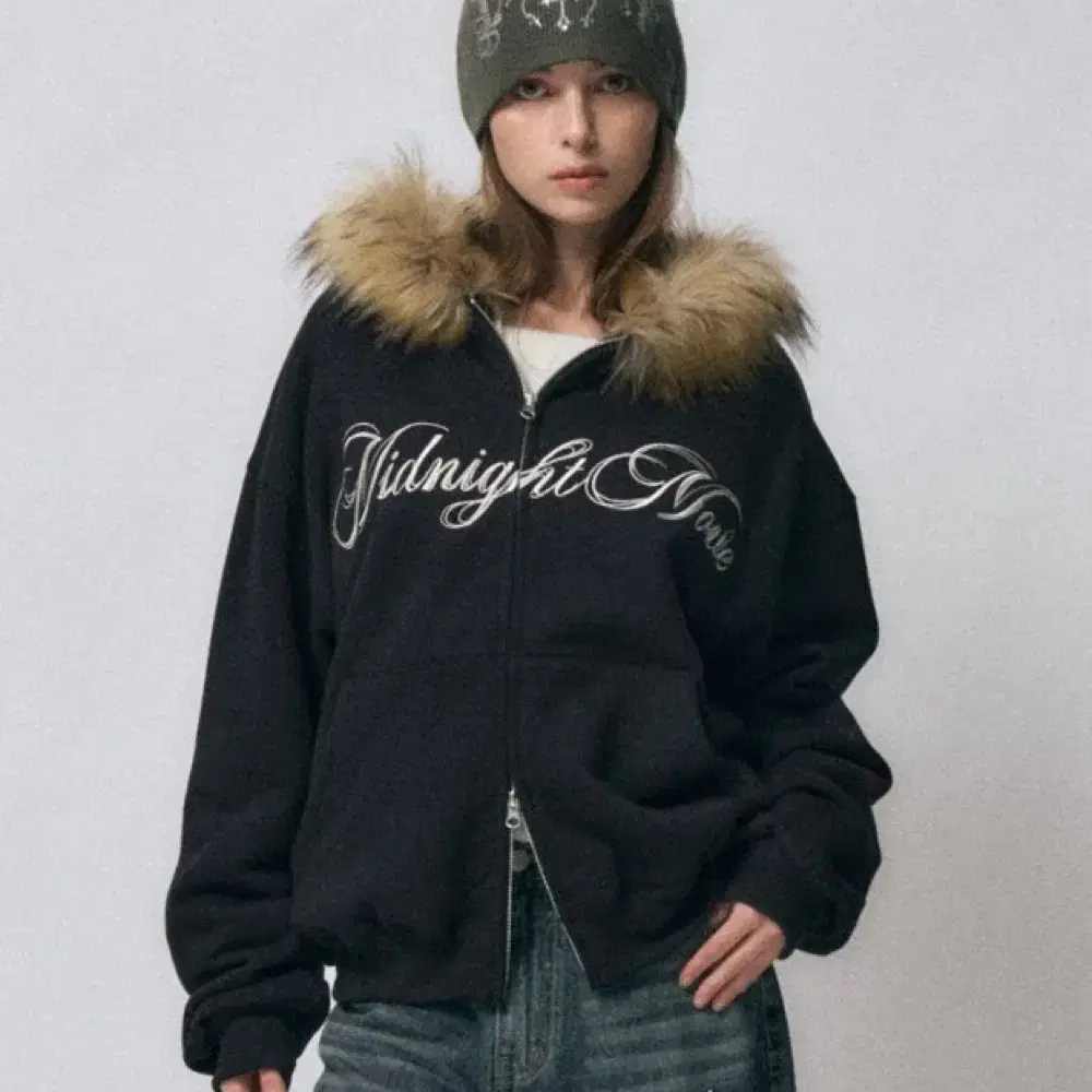 トップス FANCY CLUB /Loose Fur Hooded Zip-Up MUSINSA | FANCY CLUB Loose Fur Hooded Zip-Up (BLACK) F25ZA005