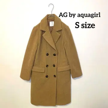 AG 바이 아쿠아걸 체스터 코트 여성용 S 사이즈 더블 브레스트