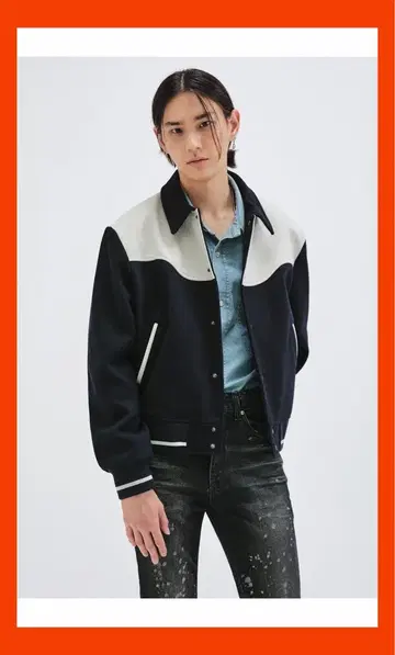 새상품급 LMOOD 버시티 자켓