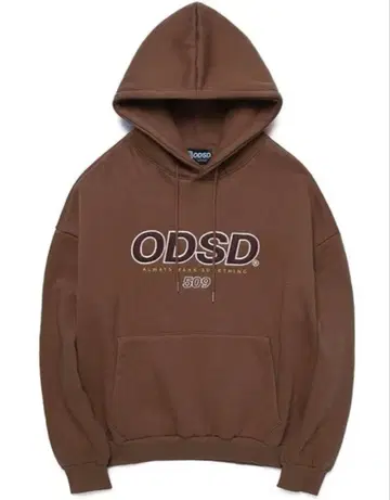ODSD 후드 부착 후드티 브라운