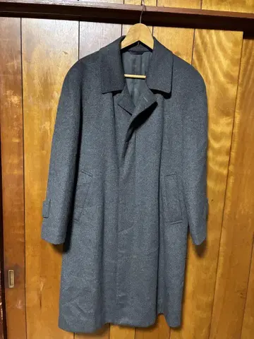 남성용 캐시미어 100% 롱 코트