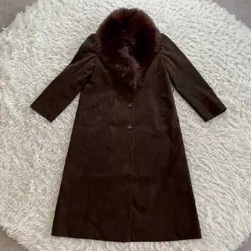 빈티지 롱 코트 퍼 포함