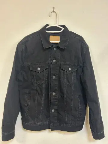 ZARA 블랙 데님 자켓 L