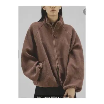 플라주 플리스 블루종 브라운 새상품!