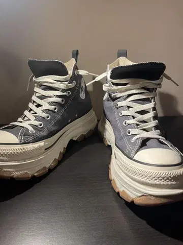 Converse React 그레이 통굽 스니커즈