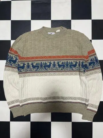 KP Collection 노르딕 무늬 스웨터 80년대 후반