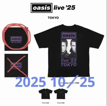 미사용 새상품 oasis 오스 T셔츠 사이즈 XL 1025 도쿄돔 한정판