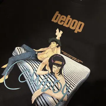 Cowboy Bebop 카우보이 비밥 T셔츠 블랙 애니메이션 구제 의류