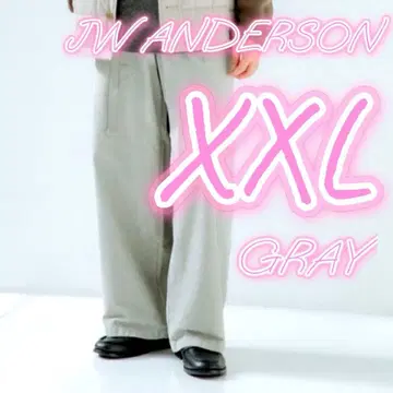 25AW 유니클로 JWANDERSON 코듀로이 워크 팬츠 그레이 XXL