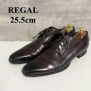 고급 REGAL 스트레이트 팁 비즈니스 슈즈 버건디 25.5cm