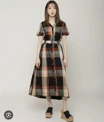 오리지널 트로 체크 원피스