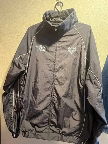 UMBRO x hth 그레이 집업 후드티