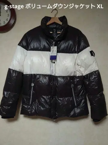 미사용 새상품 g-stage 바이컬러 볼륨 다운 자켓 50 XL
