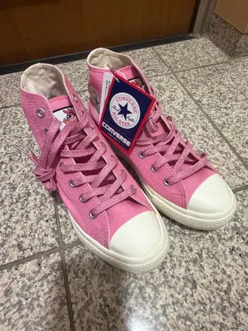 컨버스 파워퍼프걸스 핑크 24.5cm 미사용 새상품
