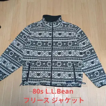80년대 USA L.L.Bean 올 패턴 플리스 자켓 사이즈 L?