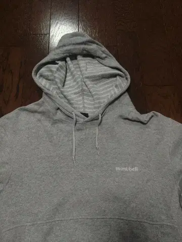 mont-bell 몽벨 후드티 리버스 위브 M 그레이