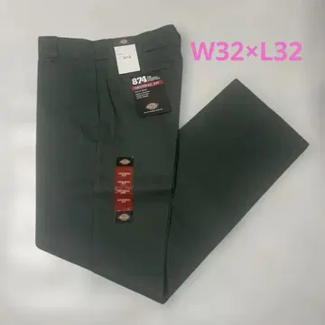 [ 새상품 ] 디키즈 874 워크 팬츠 32 x 32 헌터 그린