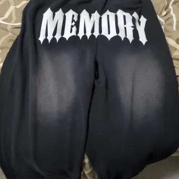 Hashtag Memory 블랙 스웨트 팬츠