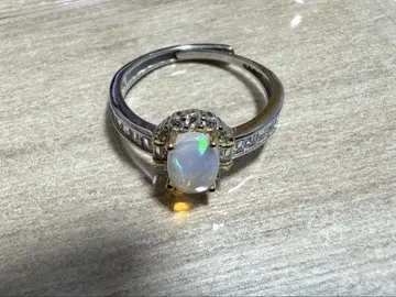 실버 오팔 반지