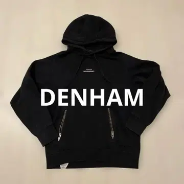 DENHAM 블랙 후드티