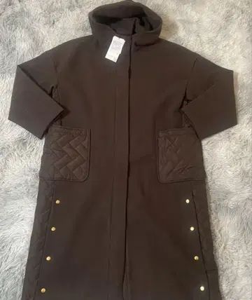 새상품 택 포함 시마무라 패딩 퀼트 절개 코트 L 사이즈 브라운