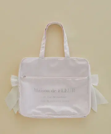 Maison de FLEUR 새틴 캐리온백 라이트 핑크