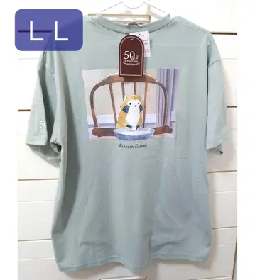 라스칼 T셔츠 세계명작극장 너구리 라스칼 LL 반팔 미사용 새상품