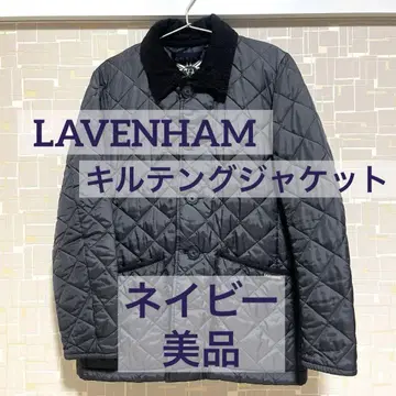 [ 새상품급 ] LAVENHAM/다운/네이비/34 사이즈